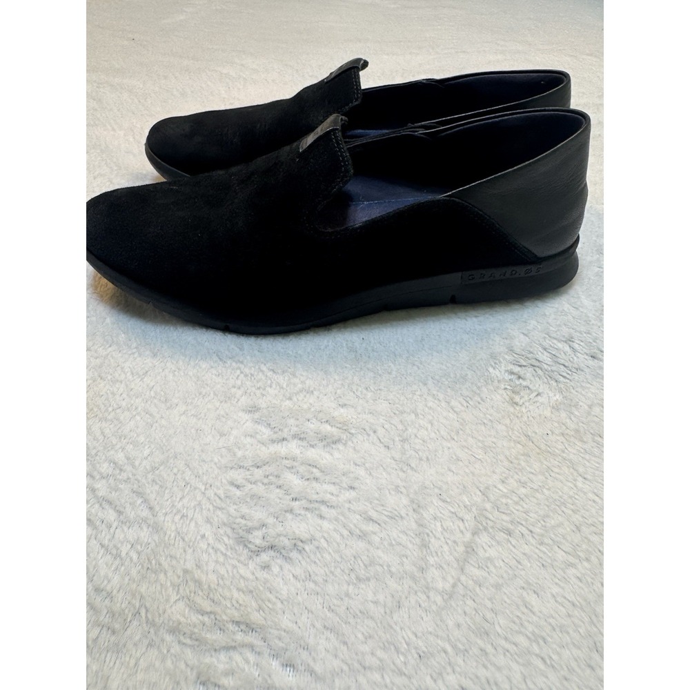 Cole Haan Women's Shoes Black Suede Leather Grand.OS Slip-On  WO8648 Size 7B - Picture 3 of 9